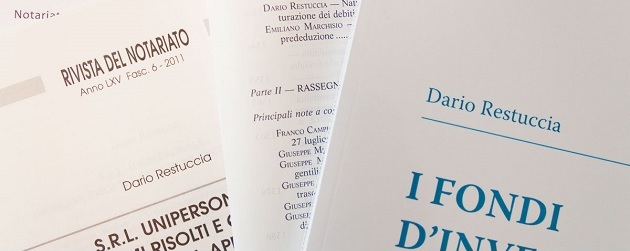 Pubblicazioni Notaio Dario Restuccia